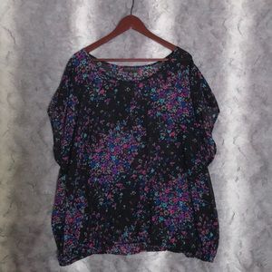 FOREVER 21+ Sheer Batwing, Rouched Top